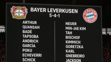 aufstellungen: teilnehmer: bayer leverkusen gegen fc bayern münchen